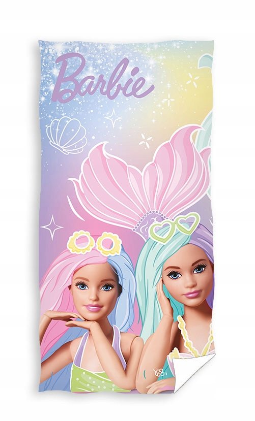 RĘCZNIK bawełniany dziecięcy BARBIE 70X140 cm SYRENA