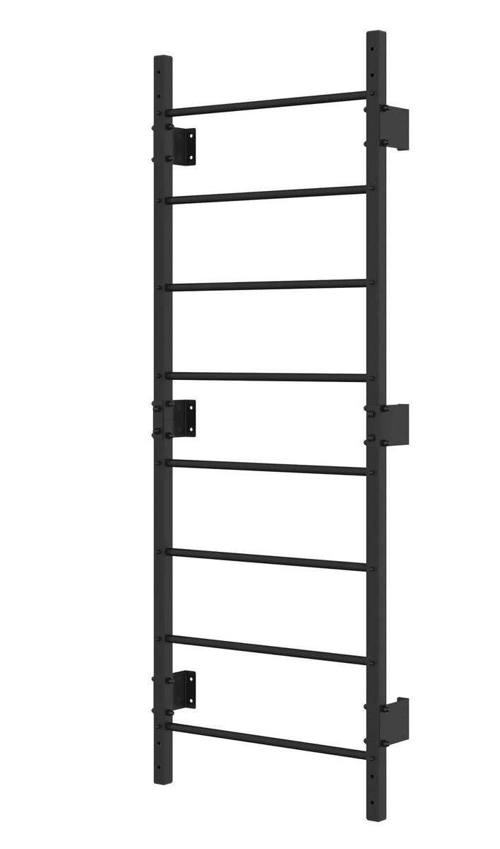 Drabinka gimnastyczna metalowa UNDERFIT 228 x 79 cm czarna