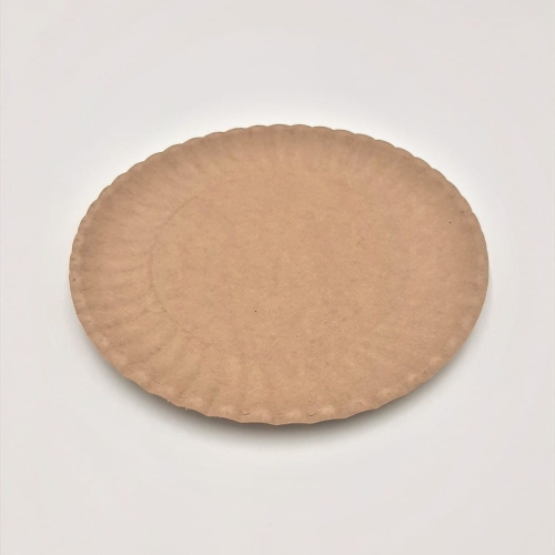 Talerz papierowy kraft 18cm 100szt