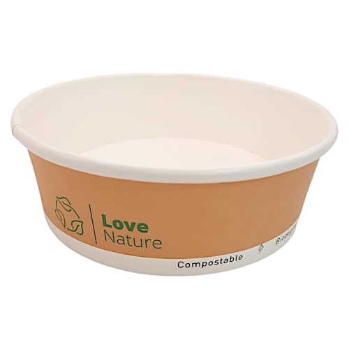 Miska papierowa 500ml Plastic Free kraft 50 szt