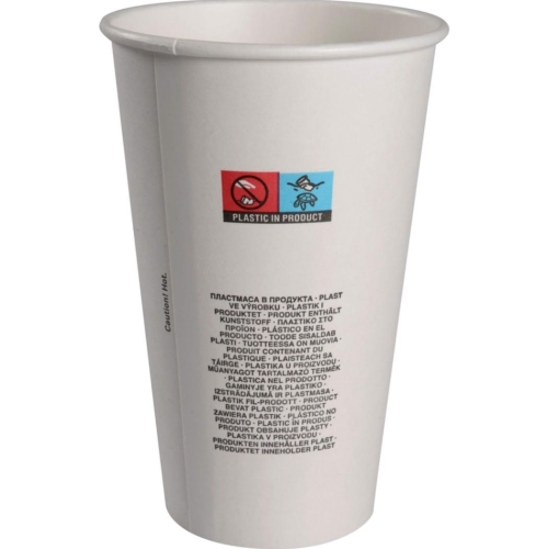 Kubek papierowy na kawę 480ml biały 50szt $