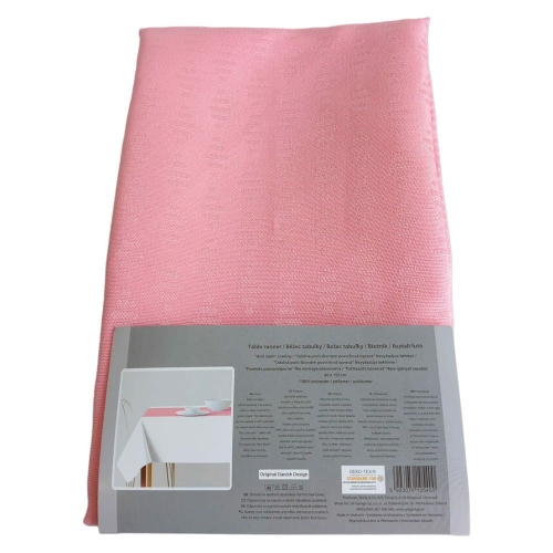 Obrus Plamoodporny Bieżnik 40x150 Różowy