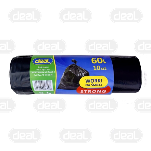 Worki na śmieci 60L strong LD 10szt