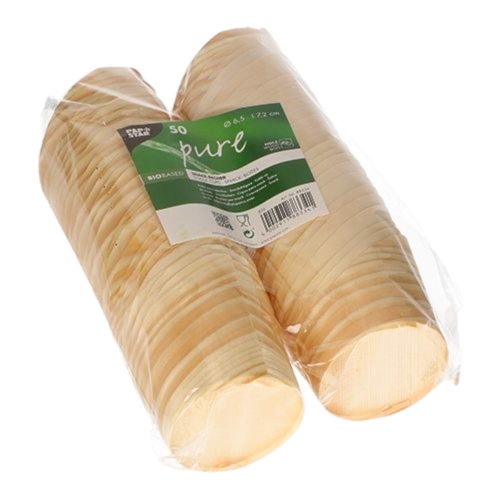 Kubek fingerfood fi 65mm drewniany pucharek 50dzt