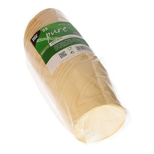 Kubek fingerfood fi 82mm drewniany pucharek 25szt
