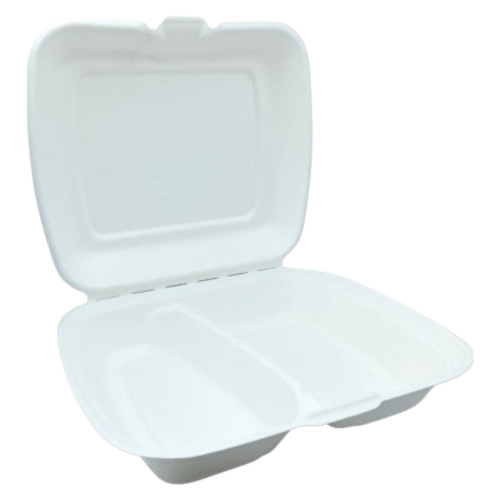 Menu box dwudzielny 230x205 pulpa trzcinowa 50szt