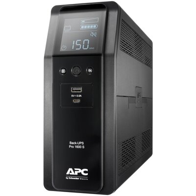 APC BR1600SI UPS Back ProBR1600VA/960W 6xC13 AVR,LCD ladowarka USB A/C czysta sinusoida przy pracy bateryjnej