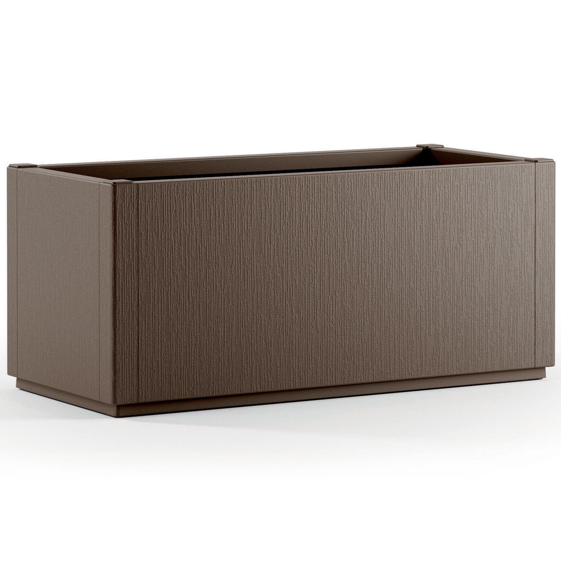 Doniczka Ethica brązowy plastik 80x36x36cm