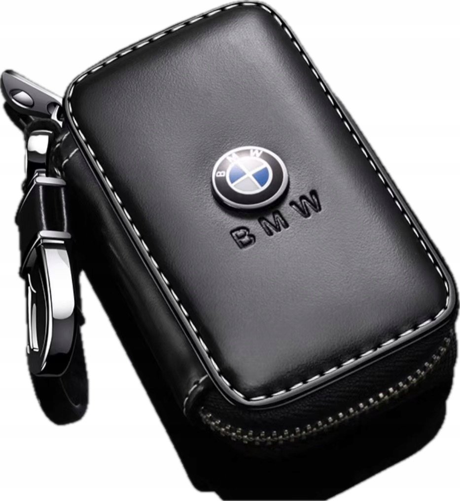 SKÓRZANE ETUI na klucze logo BMW KLUCZYK samochodowy ELEGANCKI brelok