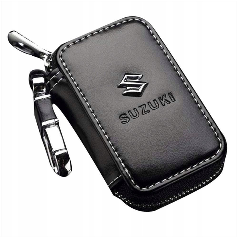 SKÓRZANE ETUI na klucze SUZUKI logo KLUCZYK samochodowy ELEGANCKI brelok