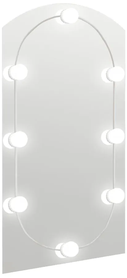 Półkoliste lustro z oświetleniem LED 90x45 cm C8-B92