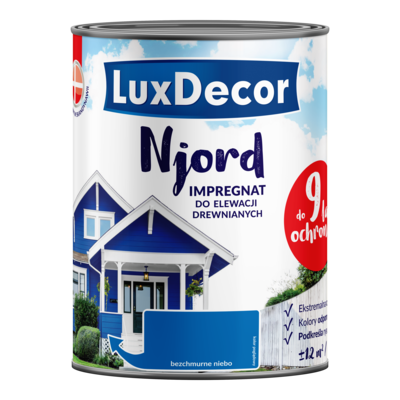 Impregnat do elewacji drewnianych Njord bezchmurne niebo 0,75 l LuxDecor