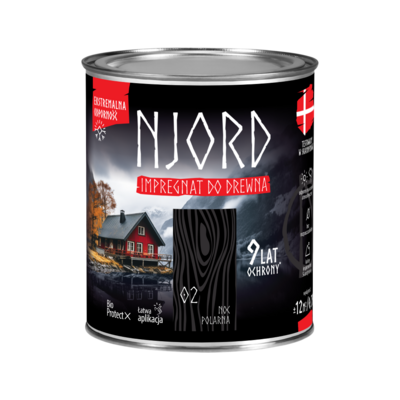 LuxDecor Impregnat do elewacji drewnianych Njord noc polarna 0,75 l