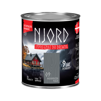 LuxDecor Impregnat do elewacji drewnianych Njord wulkaniczna plaża 0,75 l