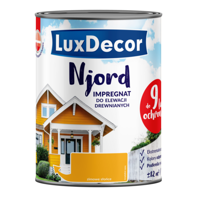 Impregnat do elewacji drewnianych Njord zimowe słońce 0,75 l LuxDecor