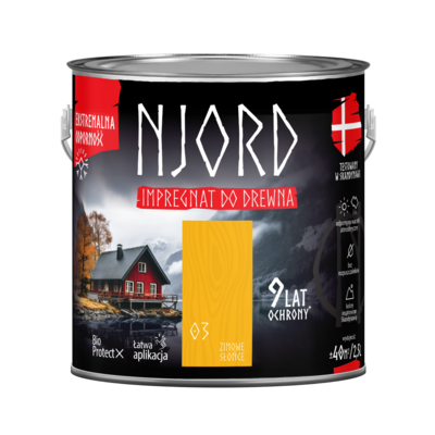Impregnat do elewacji drewnianych Njord zimowe słońce 2,5 l LuxDecor