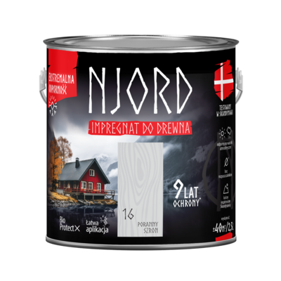 Impregnat do elewacji drewnianych Njord poranny szron 2,5 l LuxDecor
