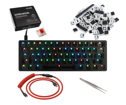 Glorious GMMK Compact Gateron Red KIT GMMK-COMPACT-RGB+GAT-RED+G-104-AURA+GLO-CBL-C