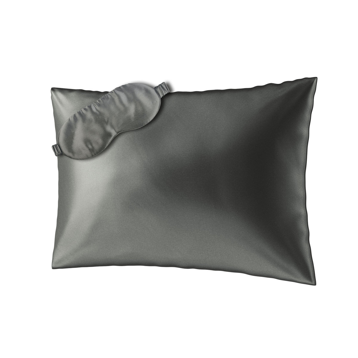 Ailoria, Zestaw Beauty Sleep maska na sen + poszewka na poduszkę 50x70 cm, szary