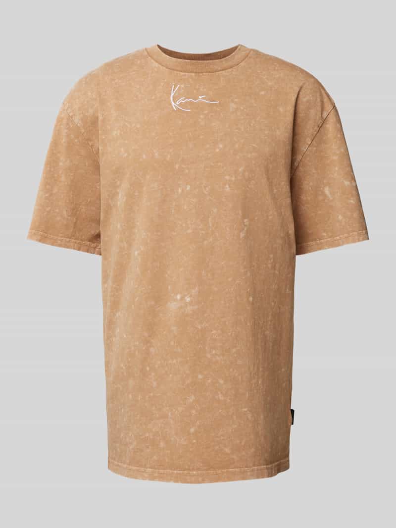 T-shirt z wyhaftowanym logo
