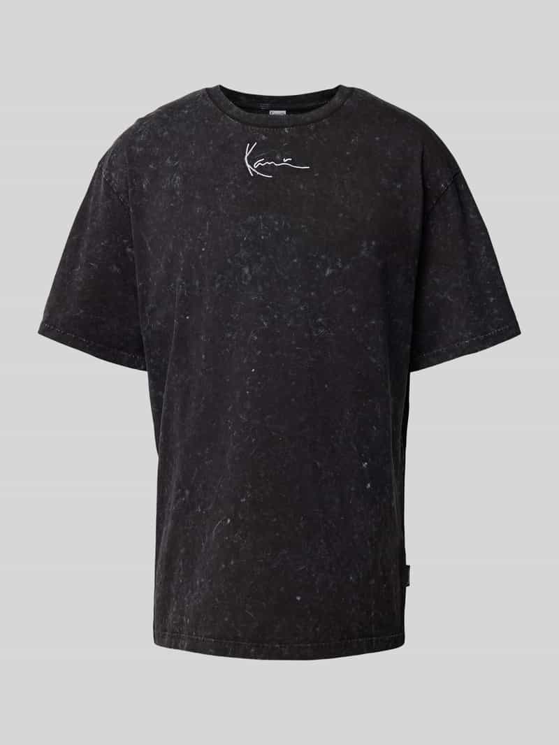 T-shirt z wyhaftowanym logo