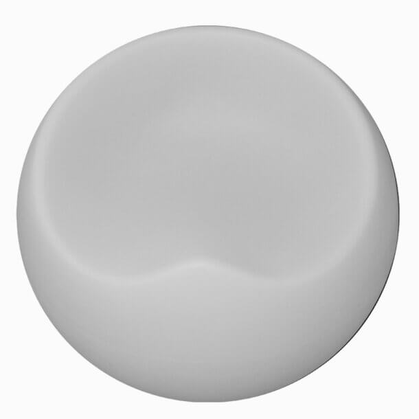 Stojąca ledowa lampa pufa Apple ES-SF025 Step LED 5W RGBW IP65 siedzisko biała