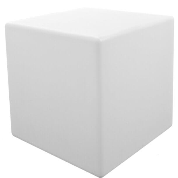 Ogrodowa lampa stojąca Cubic ES-C5050 Step LED 5W RGBW IP65 kostka kwadrat biała