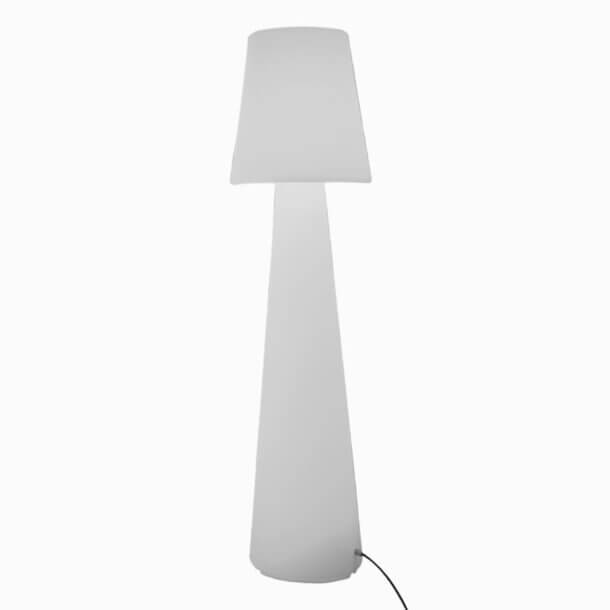 Stojąca stożkowa lampa Gardena ES-DC006 Step LED 5W RGBW IP65 grzyb biała