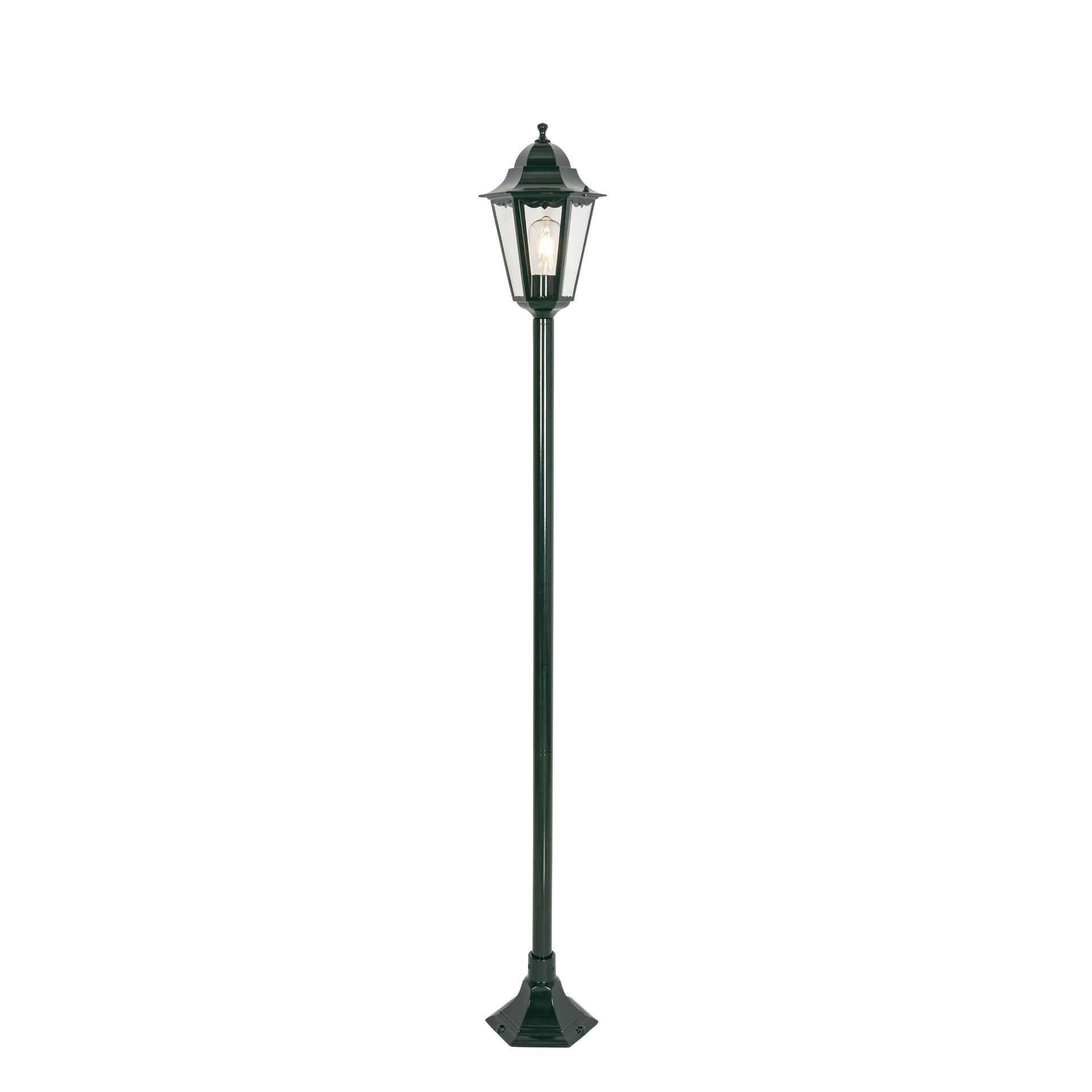 QAZQA Klasyczna stojąca lampa zewnętrzna ciemnozielona 170 cm IP44 - Nowy Orlean