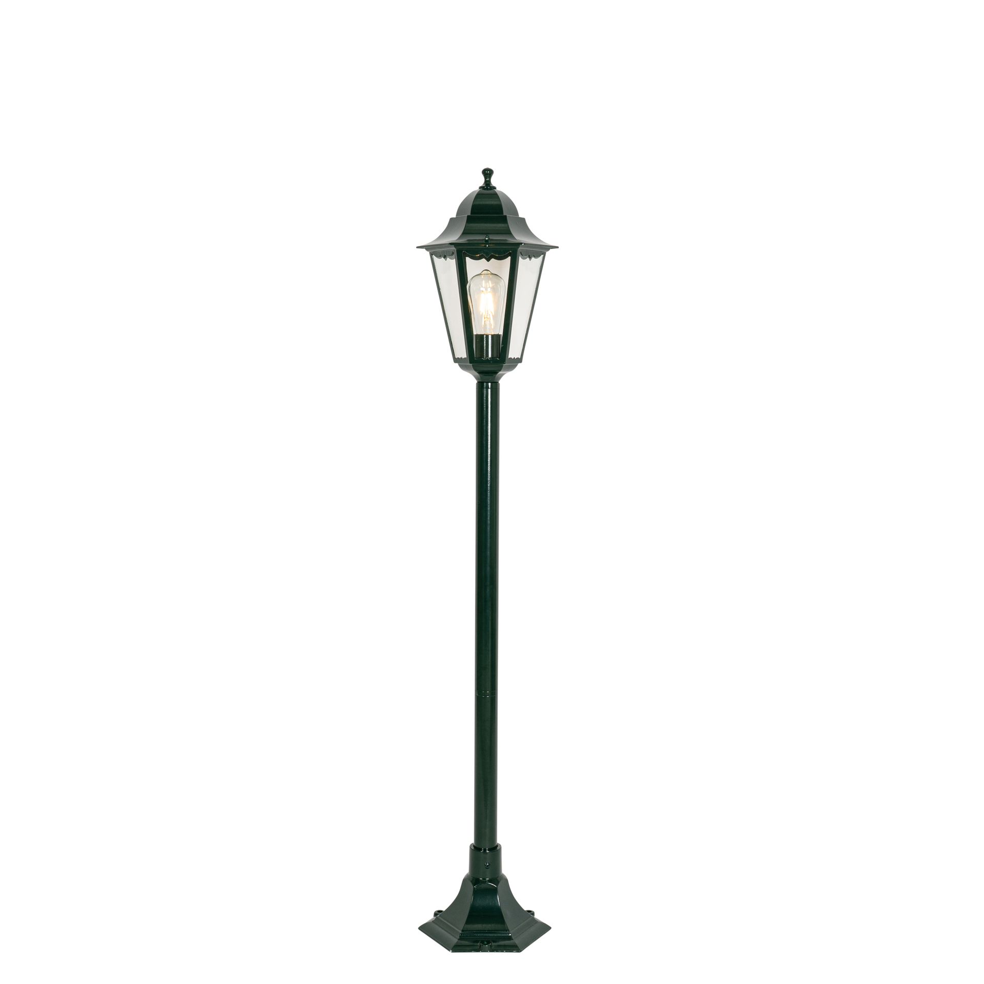 QAZQA Klasyczna stojąca lampa zewnętrzna ciemnozielona 125 cm IP44 - Nowy Orlean