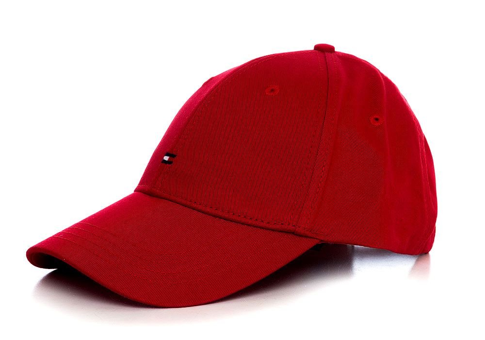 TOMMY HILFIGER CZAPKA Z DASZKIEM CLASSIC BB CAP RED E367895041 611
