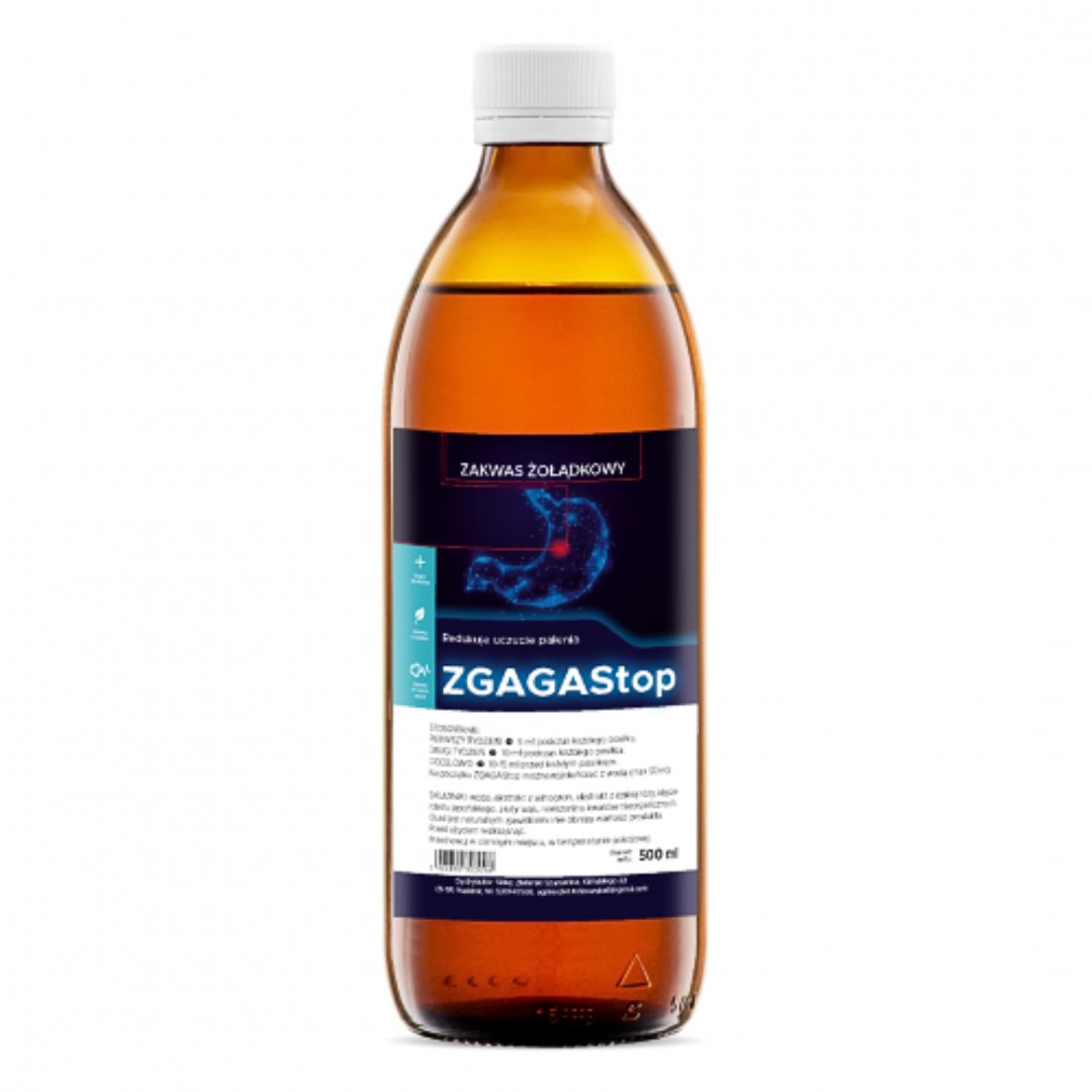 ZGAGAStop – Zakwas żołądkowy, Suplement diety, 500 ml