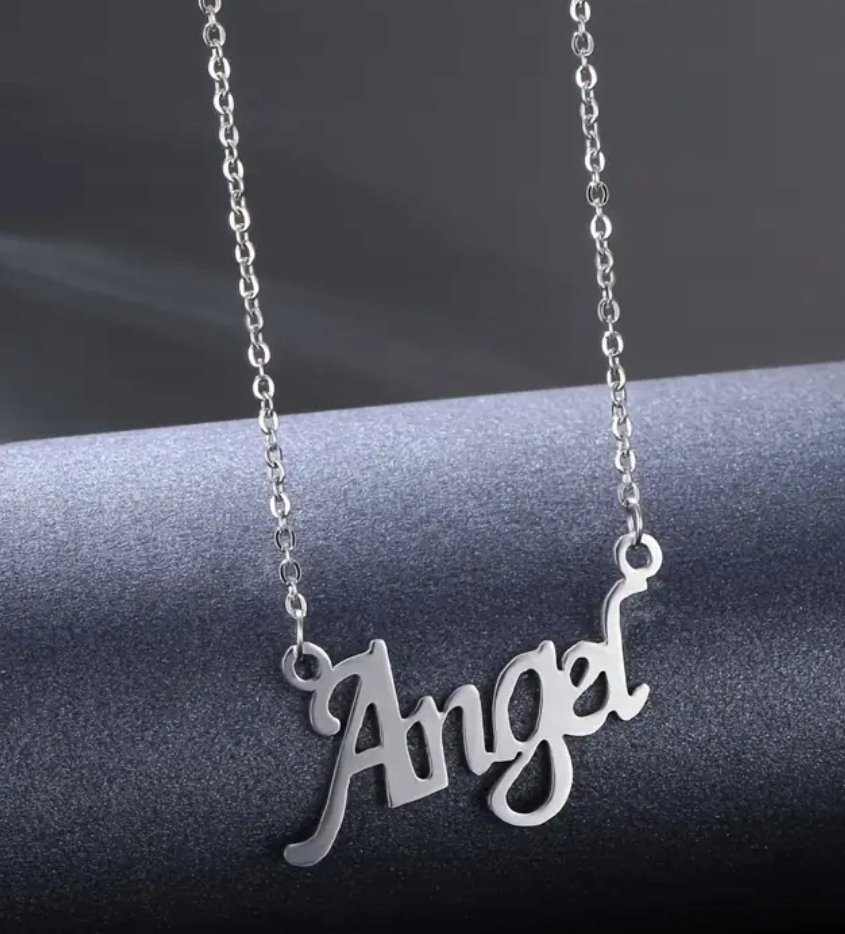 Naszyjnik wisiorek Angel anioł srebrny prezent