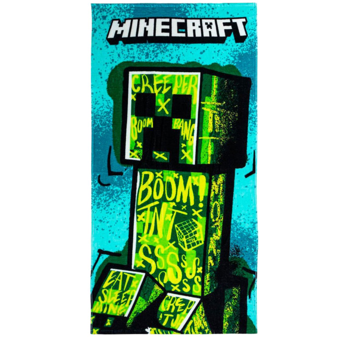 Bawełniany Ręcznik Plażowy Minecraft Creeper 70 x 140cm