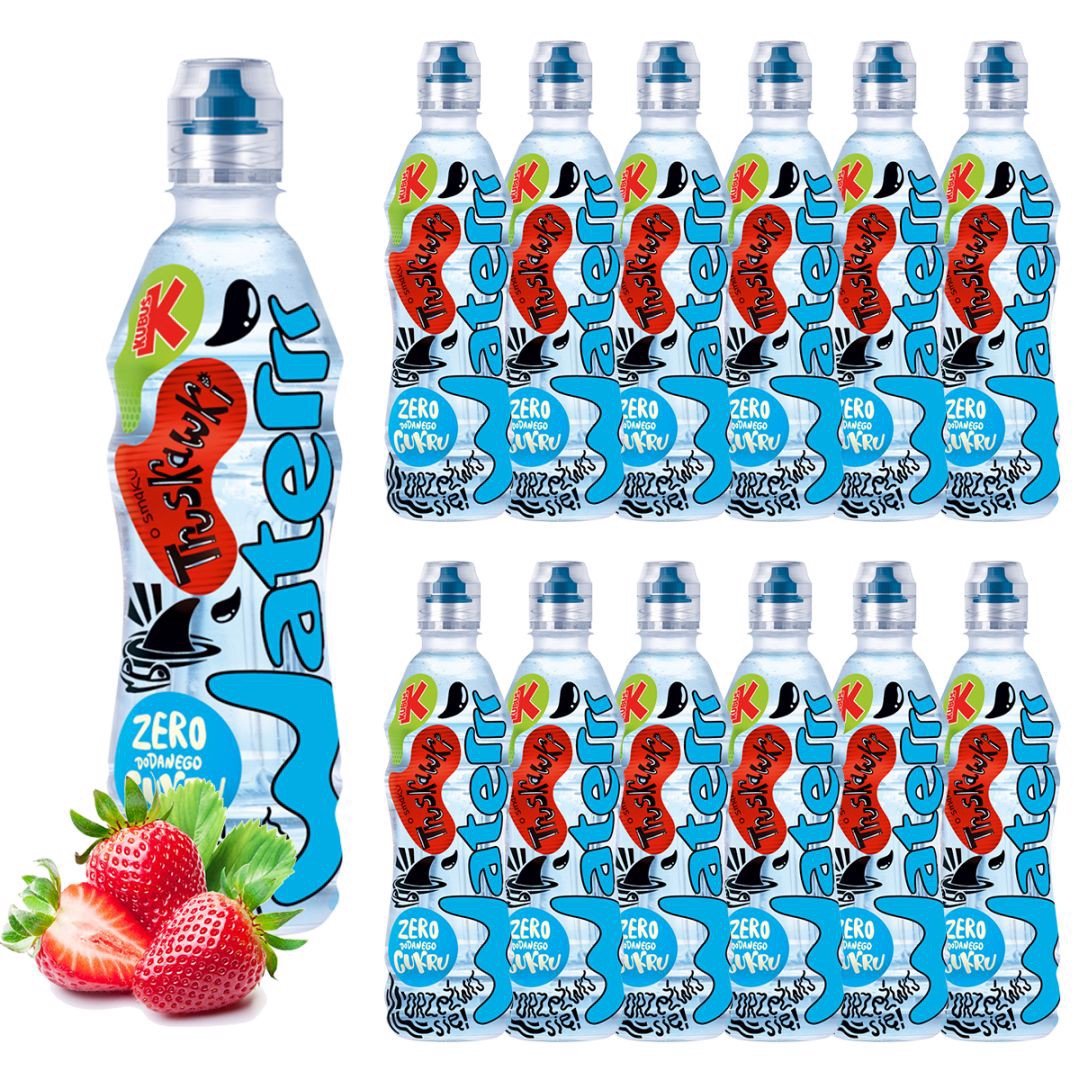 Kubuś Water Napój o smaku truskawki 500 ml x 12 sztuk