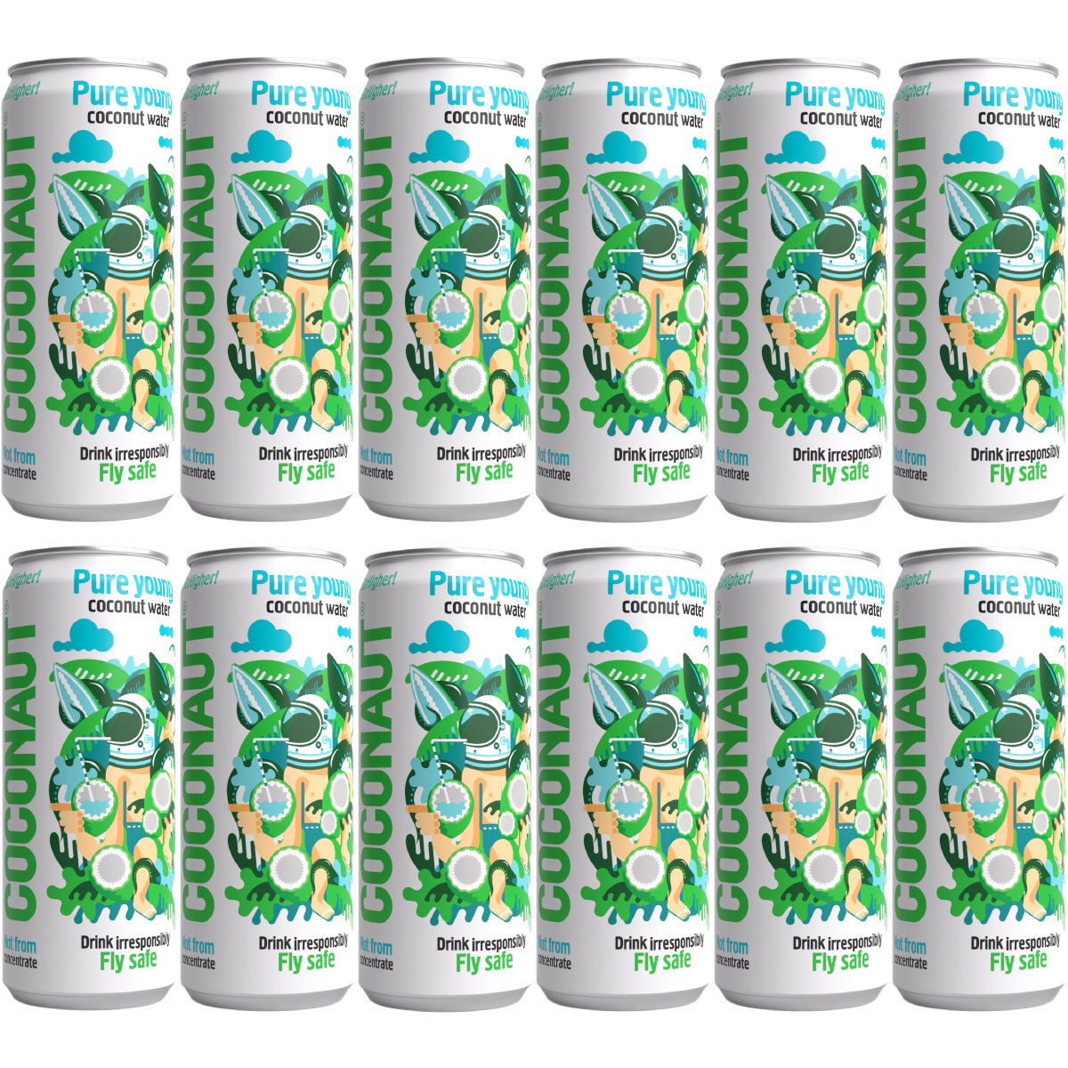 12x Woda kokosowa COCONAUT z młodego kokosa 500 ml