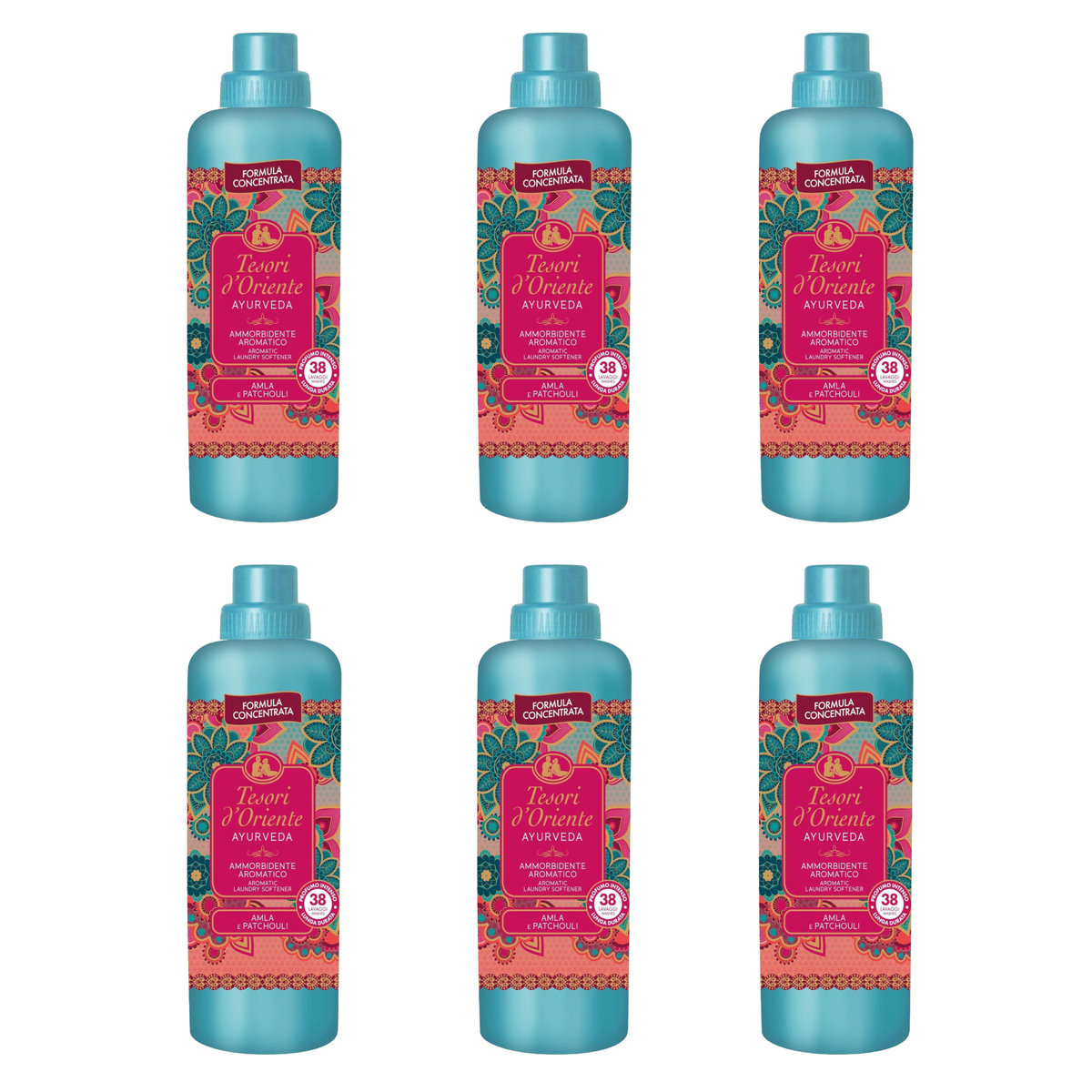 6x Płyn do płukania TESORI D'ORIENTE Ayurveda 38 płukań 760 ml