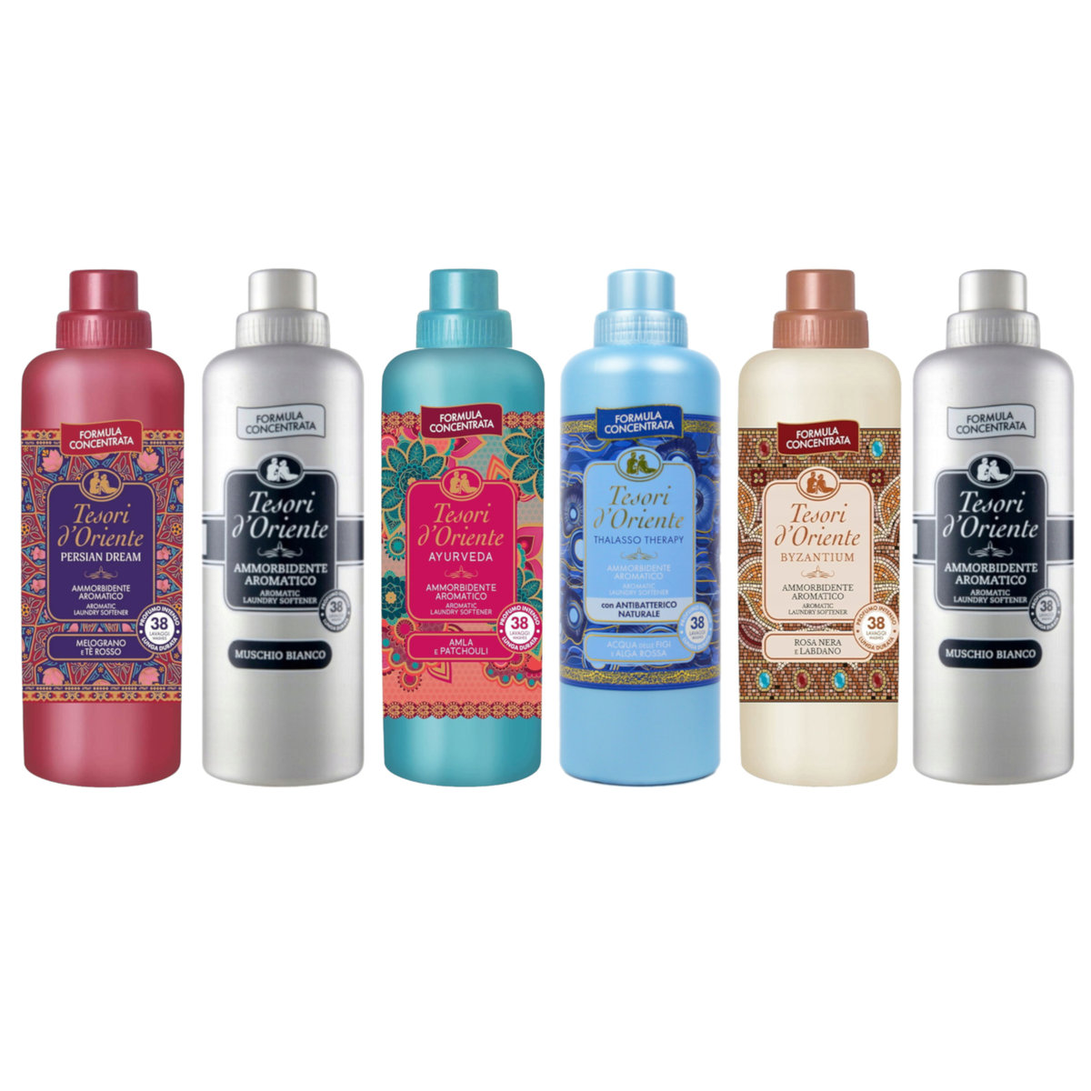 Płyn do płukania TESORI D'ORIENTE 38 płukań MIX 6x 760 ml