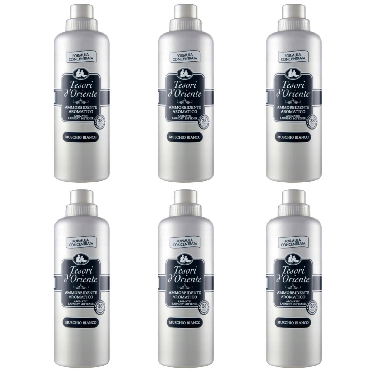 6x Płyn do płukania TESORI D'ORIENTE Muschio Bianco 38 płukań 760 ml
