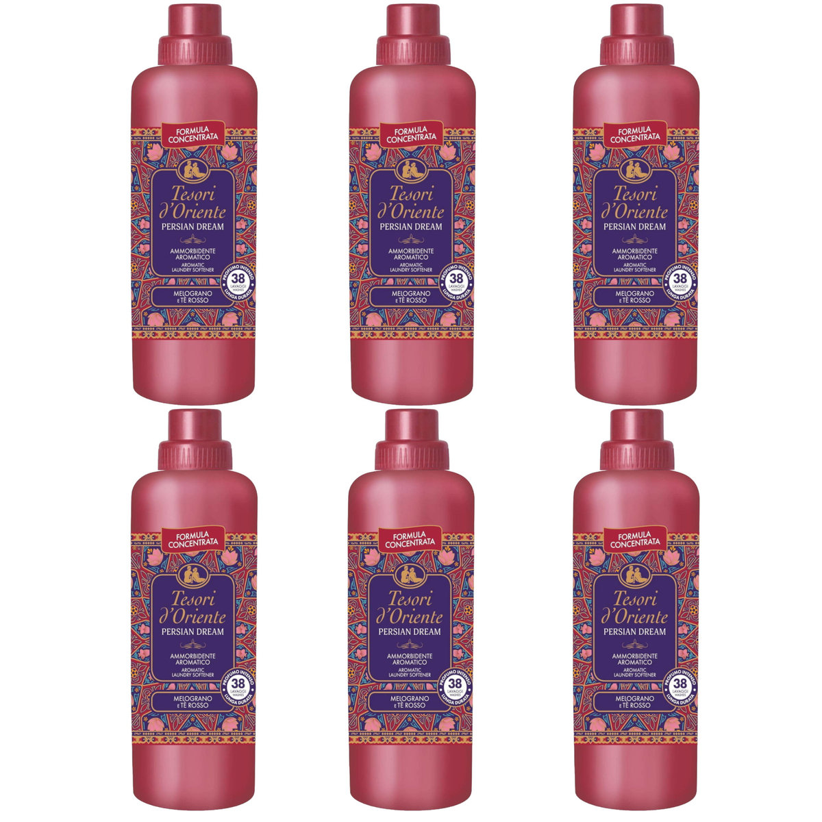 6x Płyn do płukania TESORI D'ORIENTE Persian Dream 38 płukań 760 ml