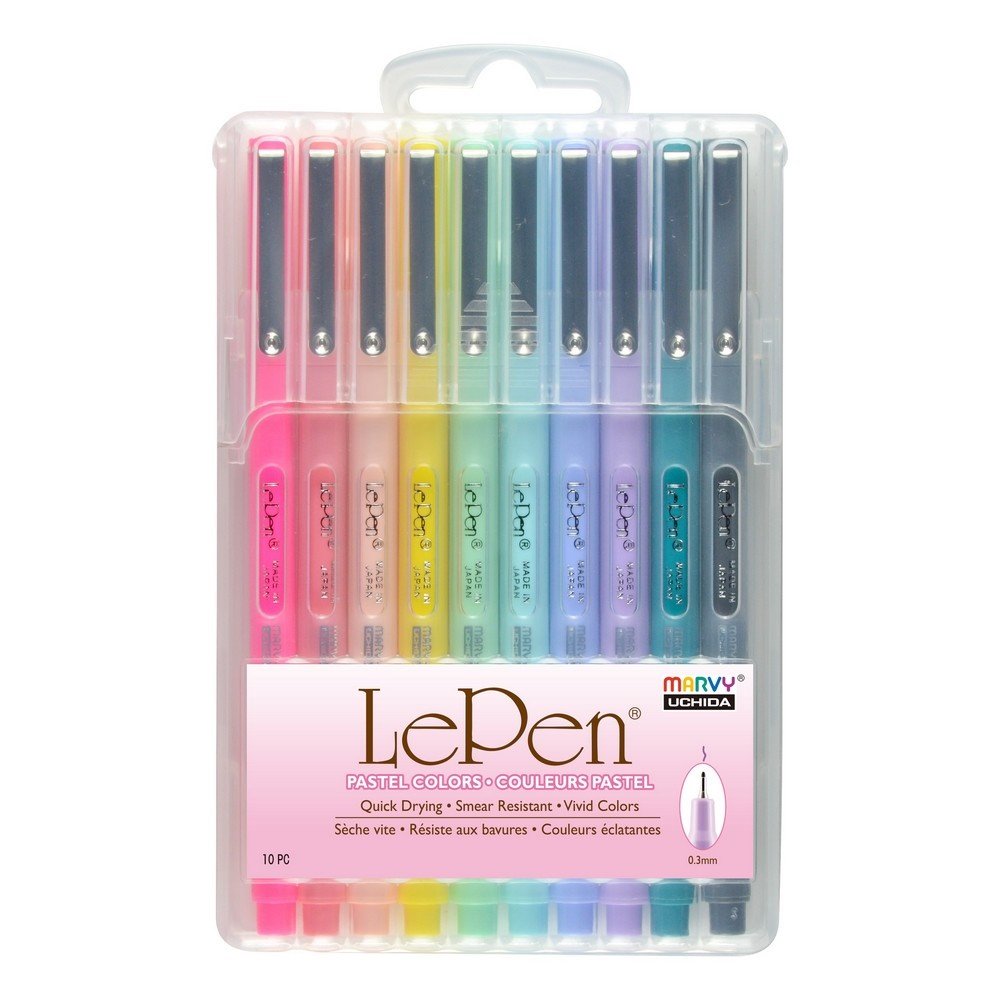 ZESTAW CIENKOPISÓW KREŚLARSKICH UCHIDA PASTEL 10SZT. 4300-10P 204510