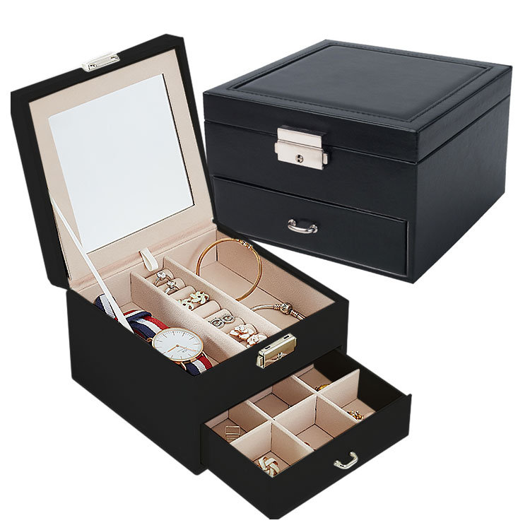 Szkatułka Kuferek Na Biżuterię Kasetka Na Kluczyk Lusterko Organizer