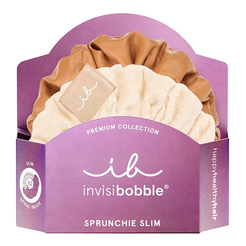 Invisibobble - Sprunchie Slim Premium - Kolor Crème De Caramel, gumka Do Włosów - Sprunchie Slim Premium Crème De Caramel - Dla Kobiet
