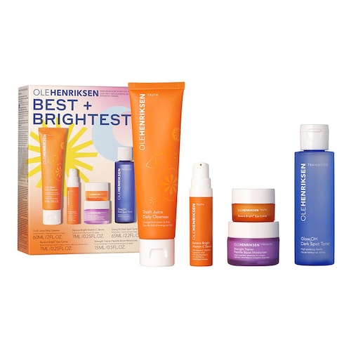 Olehenriksen - Best + Brightest – Zestaw Do Pielęgnacji Twarzy – Rutyna Przeciwstarzeniowa - Sets Best + Brightest - Dla Kobiet