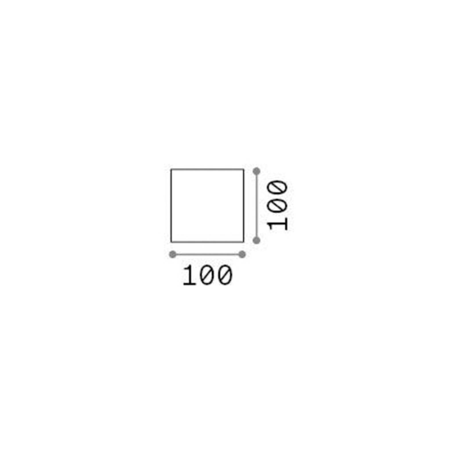 Ideallux Ideal Lux kinkiet zewnętrzny LED Atom, biały, 10 cm, metalowy