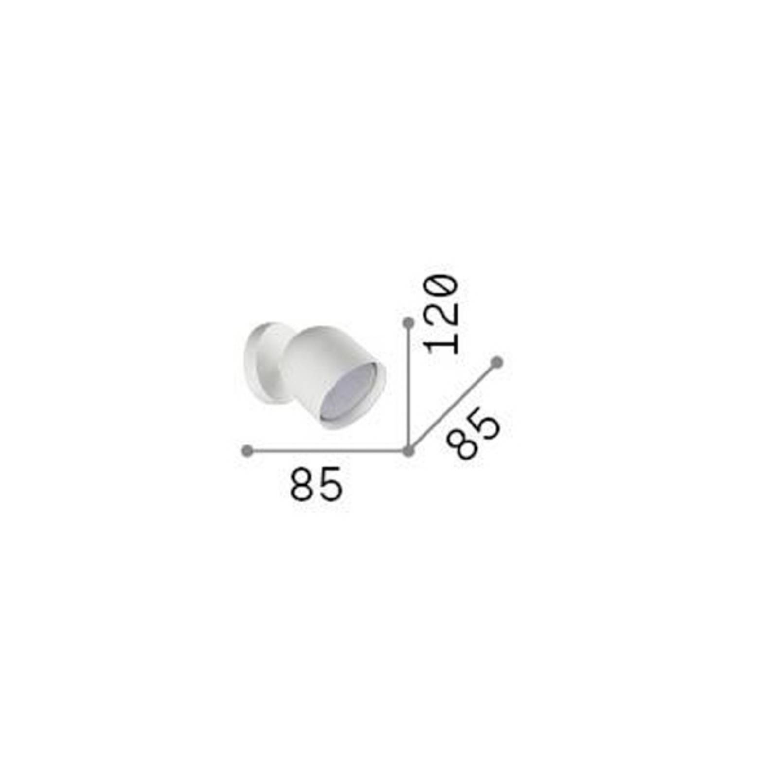 Ideallux Ideal Lux lampa ścienna Dodo kolor mosiądz 1-punktowa metal Ø 8,5cm