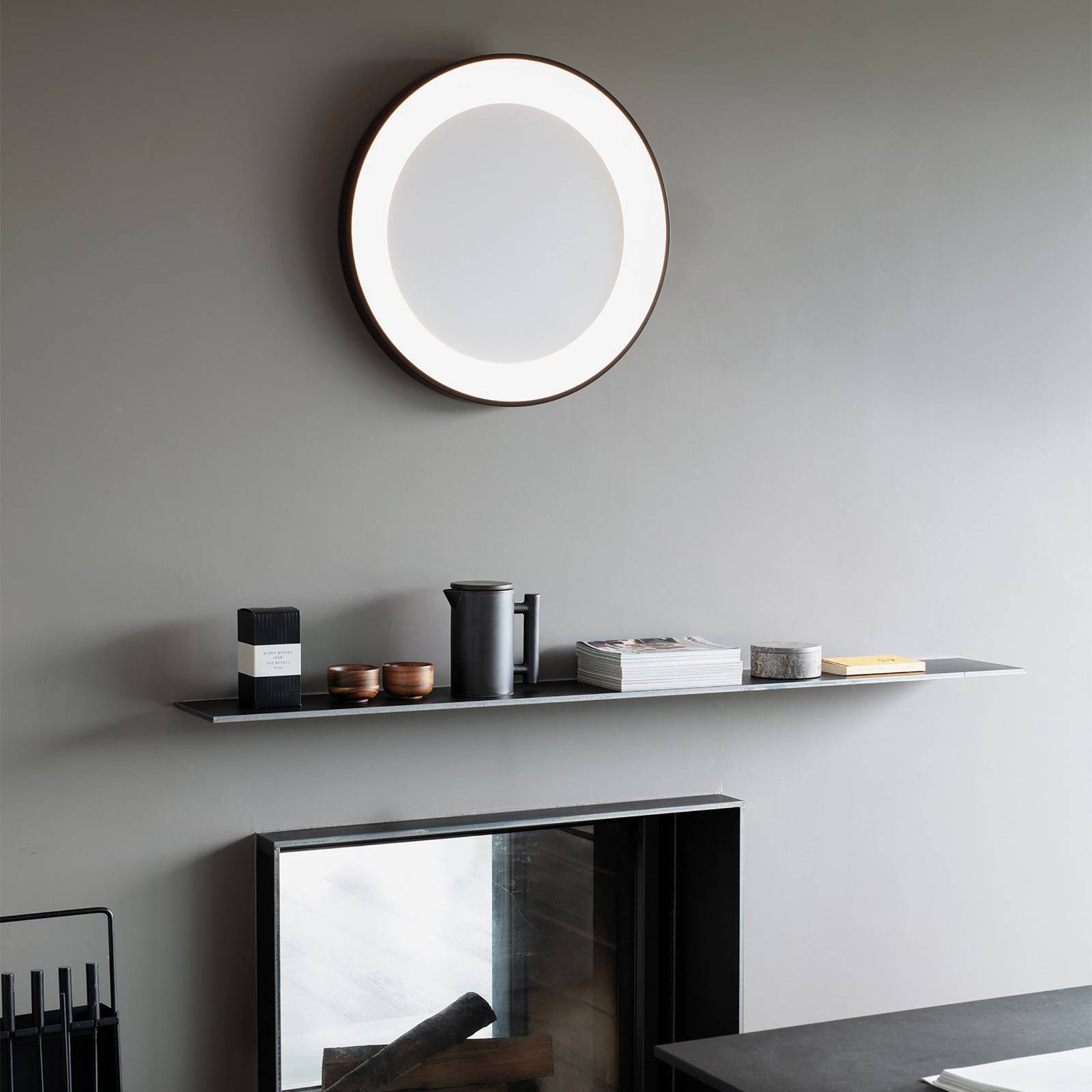 Ideallux Ideal Lux lampa sufitowa LED Planet, czarna, Ø 60 cm, metalowa
