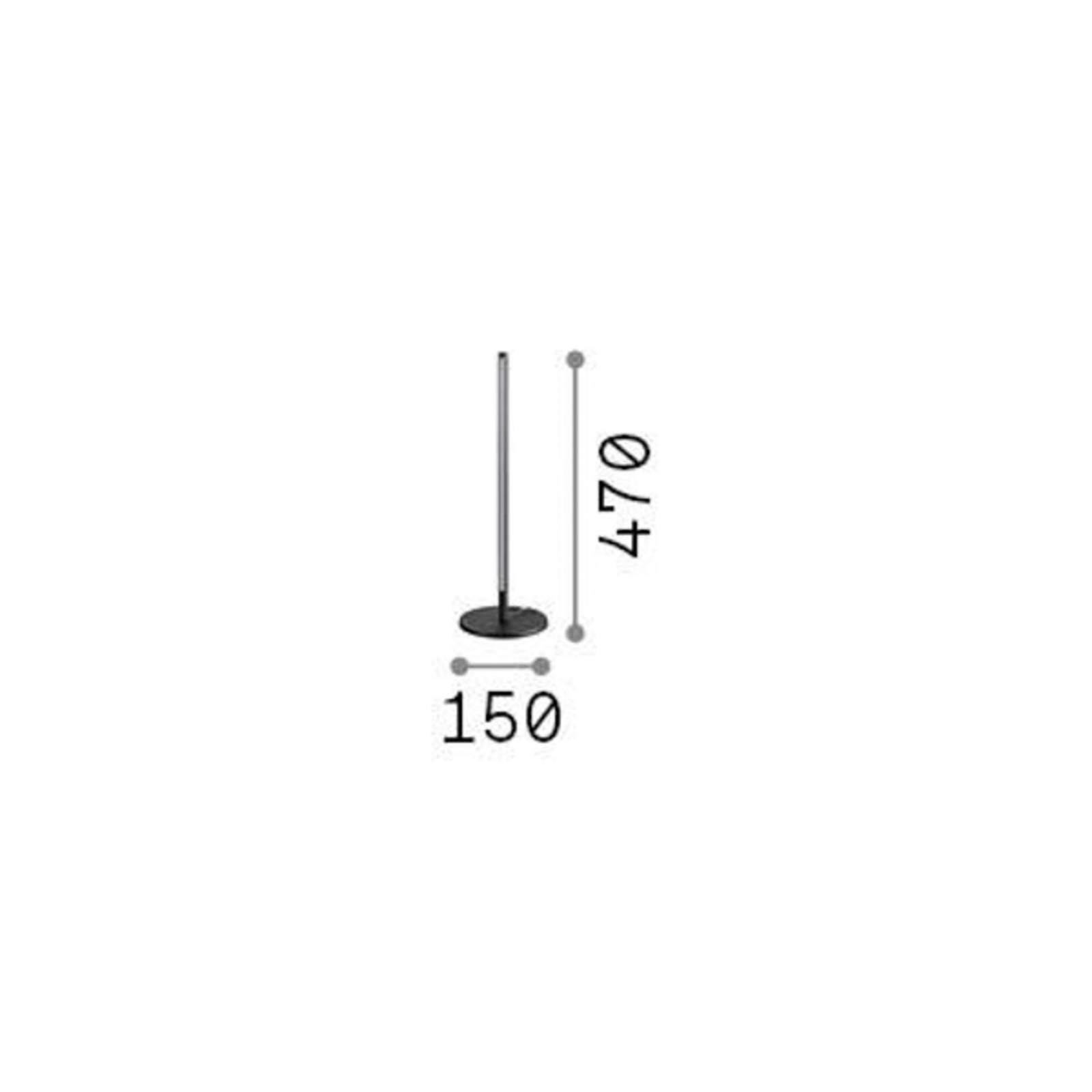 Ideallux Ideal Lux lampa stołowa LED Filo czarna aluminium wysokość 47 cm