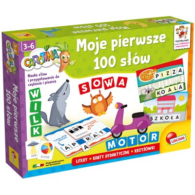 Zestaw edukacyjny LISCIANI Carotina Moje pierwsze 100 słów 304-PL100453