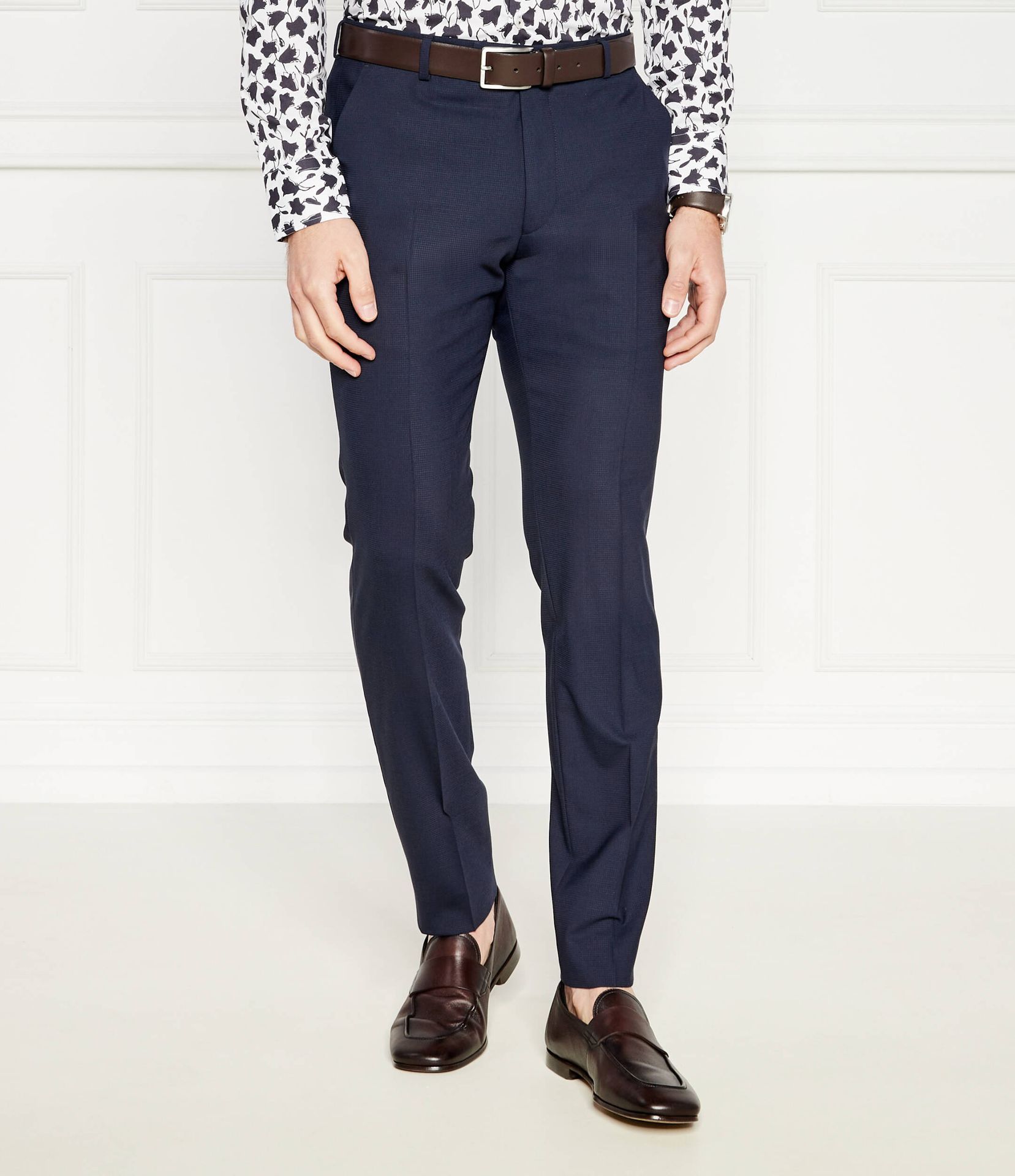 Joop! Wełniane spodnie Slim Fit